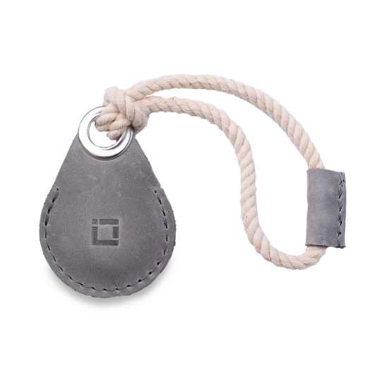 Кожаный чехол INCARNE Air Holder для Apple AirTag Серый