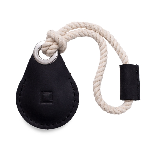 Кожаный чехол INCARNE Air Holder для Apple AirTag Чёрный - цена, характеристики, отзывы, рассрочка, фото 1