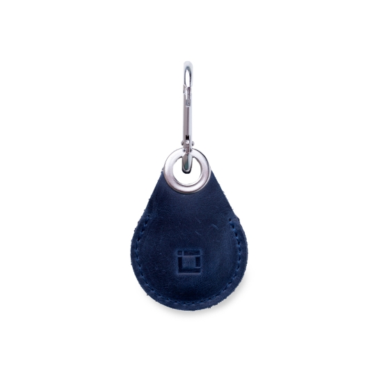 Шкіряний чохол INCARNE Key Tag для Apple AirTag Синій - ціна, характеристики, відгуки, розстрочка, фото 1
