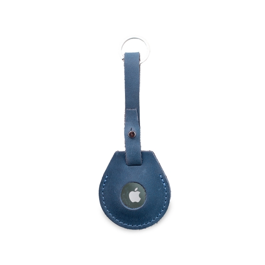 Кожаный чехол INCARNE Air Chain для Apple AirTag Голубой - цена, характеристики, отзывы, рассрочка, фото 1