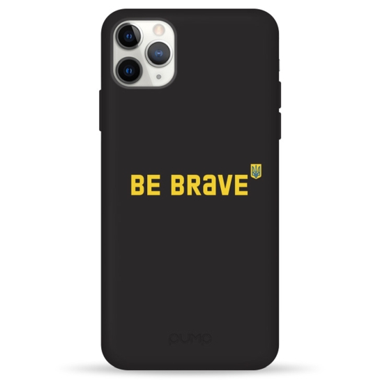 Чехол Pump Silicone Minimalistic Case for iPhone 11 Pro Max Be Brave # - цена, характеристики, отзывы, рассрочка, фото 1