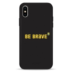 Чехол Pump Silicone Minimalistic Case for iPhone X/XS Be Brave
