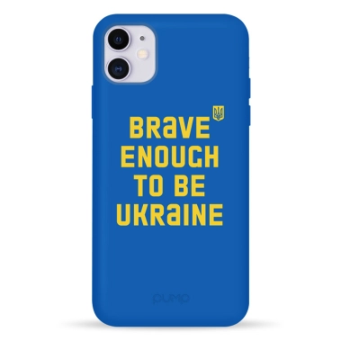 Чохол Pump Silicone Minimalistic Case for iPhone 11 Brave Enough - цена, характеристики, отзывы, рассрочка, фото 1