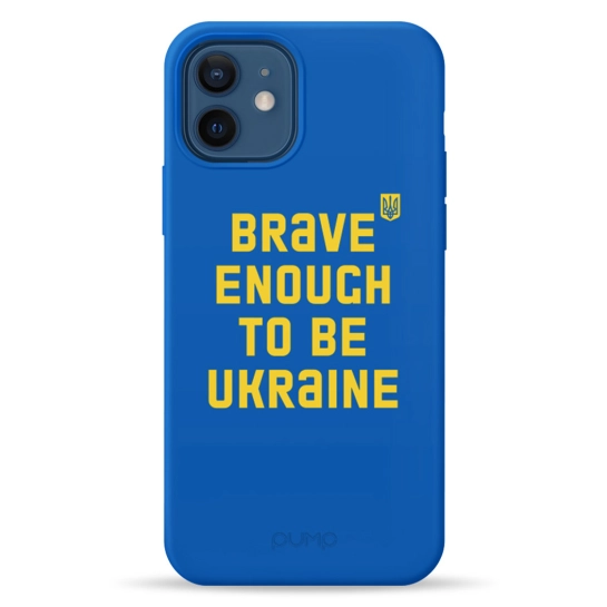 Чехол Pump Silicone Minimalistic Case for iPhone 12/12 Pro Brave Enough