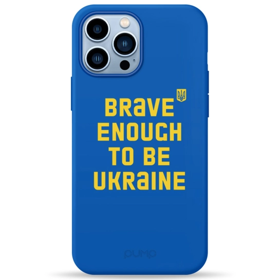 Чехол Pump Silicone Minimalistic Case for iPhone 13 Pro Max Brave Enough