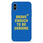 Чехол Pump Silicone Minimalistic Case for iPhone X/XS Brave Enough