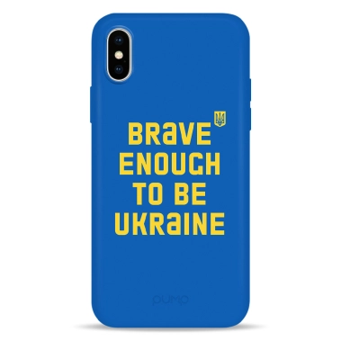 Чехол Pump Silicone Minimalistic Case for iPhone X/XS Brave Enough - цена, характеристики, отзывы, рассрочка, фото 1