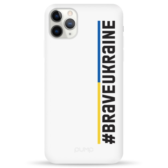 Чехол Pump Silicone Minimalistic Case for iPhone 11 Pro Max Brave Ukraine - цена, характеристики, отзывы, рассрочка, фото 1