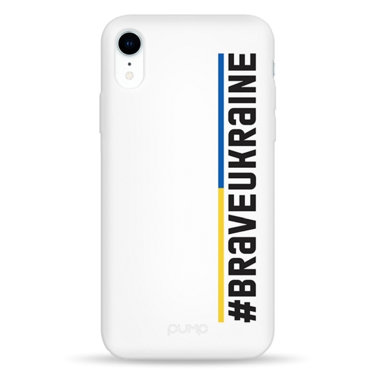Чохол Pump Silicone Minimalistic Case for iPhone XR Brave Ukraine - ціна, характеристики, відгуки, розстрочка, фото 1