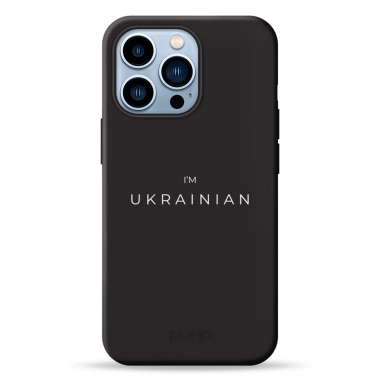 Чехол Pump Silicone Minimalistic Case for iPhone 13 Pro I'm Ukrainian - цена, характеристики, отзывы, рассрочка, фото 1