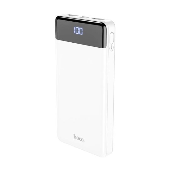 Зовнішній акумулятор Hoco Power Bank J84 Cool 10000 mAh White - ціна, характеристики, відгуки, розстрочка, фото 1