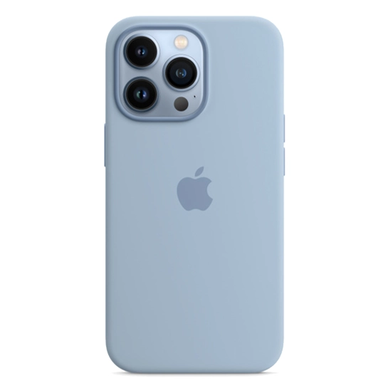 Чехол Apple Silicone Case with MagSafe for iPhone 13 Pro Blue Fog