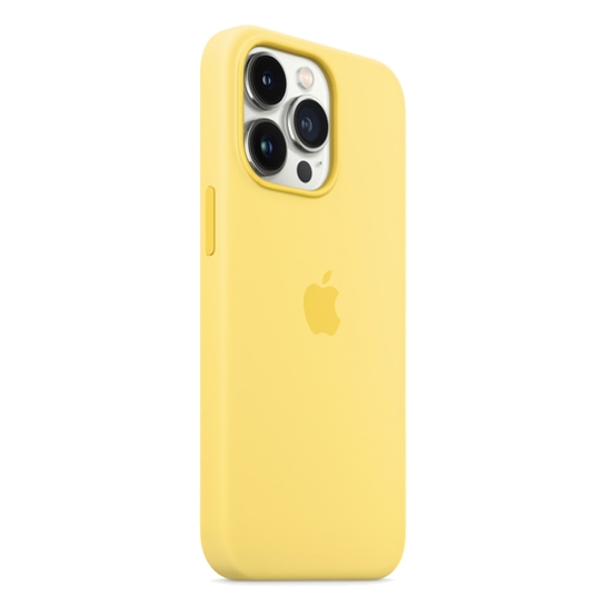 Чехол Apple Silicone Case with MagSafe for iPhone 13 Pro Lemon Zest - цена, характеристики, отзывы, рассрочка, фото 2