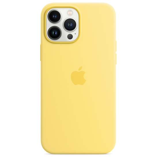 Чохол Apple Silicone Case with MagSafe for iPhone 13 Pro Max Lemon Zest - цена, характеристики, отзывы, рассрочка, фото 1