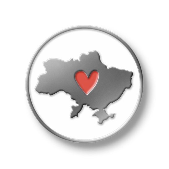 Значок Pico Украина Красное Сердце - цена, характеристики, отзывы, рассрочка, фото 1