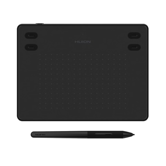 Графічний планшет Huion Inspiroy RTE-100 Black - ціна, характеристики, відгуки, розстрочка, фото 1
