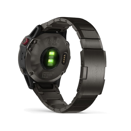 Спортивний годинник Garmin Fenix 6 Pro Solar Edition Titanium Carbon Gray DLC With Titanium DLC Band - ціна, характеристики, відгуки, розстрочка, фото 4