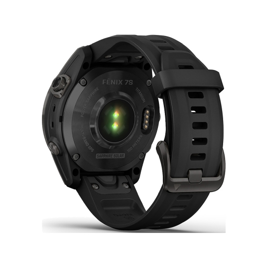 Спортивний годинник Garmin Fenix 7S Sapphire Solar Carbon Gray DLC with Black Band - ціна, характеристики, відгуки, розстрочка, фото 4
