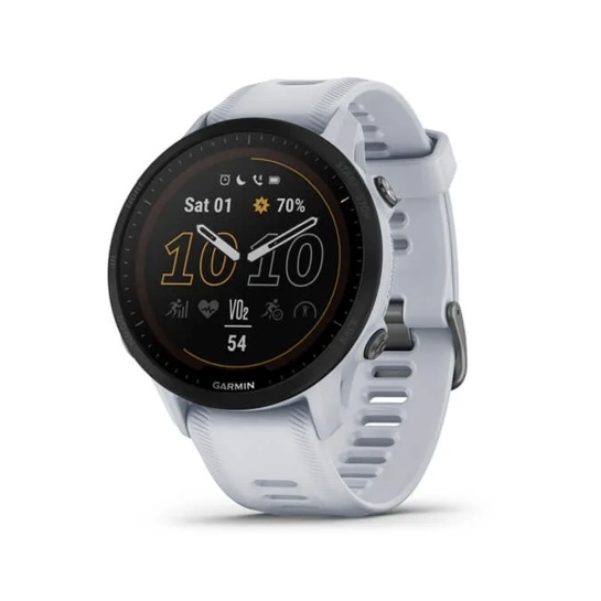 Спортивний годинник Garmin Forerunner 955 Solar Edition White - ціна, характеристики, відгуки, розстрочка, фото 1
