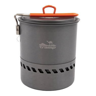 Котелок анодированный с теплообменником Tramp 1,5L - цена, характеристики, отзывы, рассрочка, фото 1