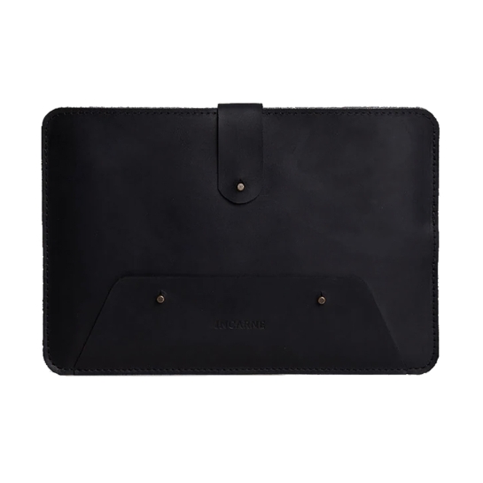 Кожаный чехол с карманом INCARNE Oakland для iPad 9 Чёрный - цена, характеристики, отзывы, рассрочка, фото 1