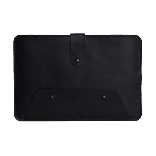 Шкіряний чохол з кишенею INCARNE Oakland для iPad 9 Чорний