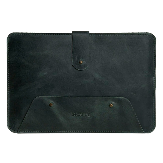 Кожаный чехол с карманом INCARNE Oakland для iPad Pro 12.9" 2021 Зелёный - цена, характеристики, отзывы, рассрочка, фото 1