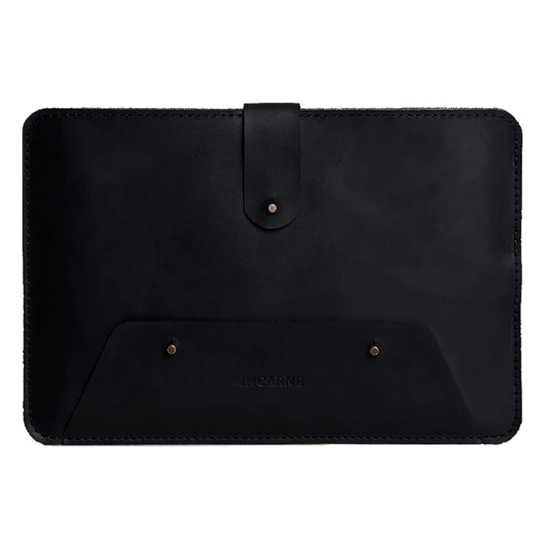 Кожаный чехол с карманом INCARNE Oakland для iPad Pro 12.9" 2021 Чёрный - цена, характеристики, отзывы, рассрочка, фото 1