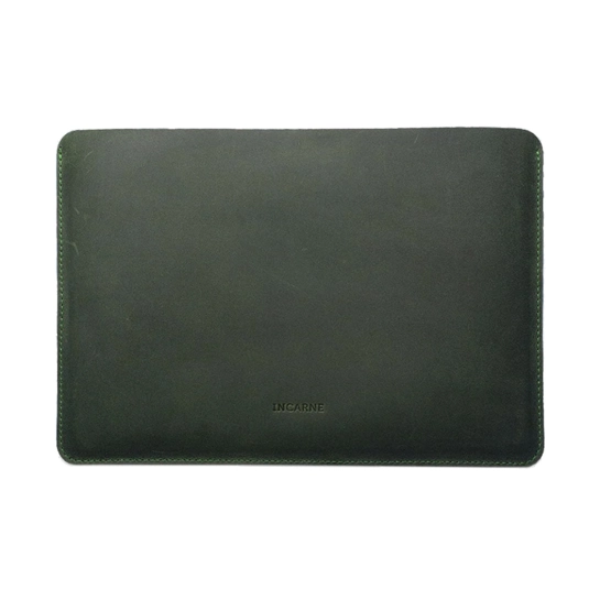 Кожаный чехол INCARNE New Gamma для iPad 9 Зелёный