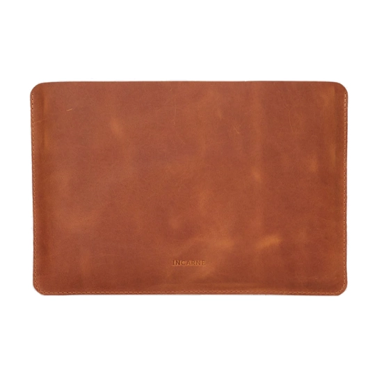 Шкіряний чохол INCARNE New Gamma для iPad 9 Коньяк