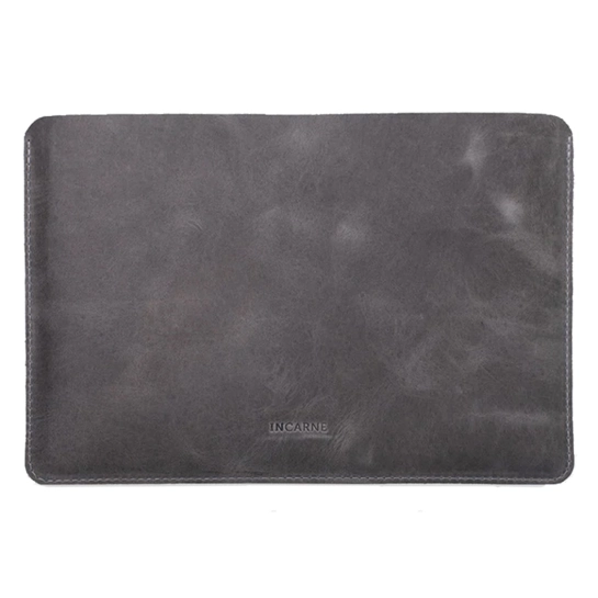 Кожаный чехол INCARNE New Gamma для iPad Pro 12.9" 2021 Серый