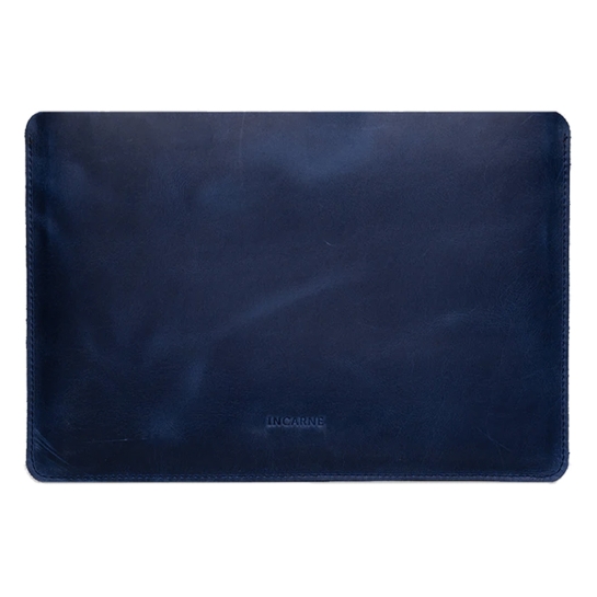 Кожаный чехол INCARNE New Gamma для iPad Pro 12.9" 2021 Синий - цена, характеристики, отзывы, рассрочка, фото 1