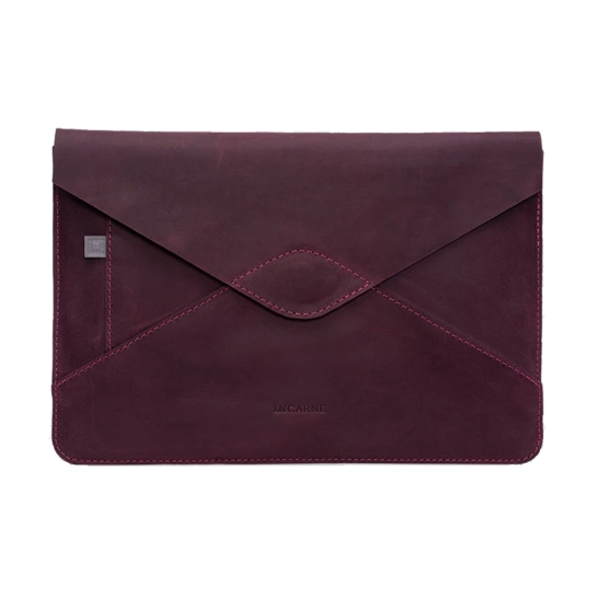 Шкіряний чохол INCARNE Message для iPad 9 Бордо