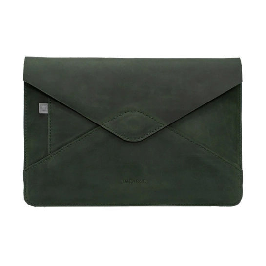 Шкіряний чохол INCARNE Message для iPad 9 Зелений
