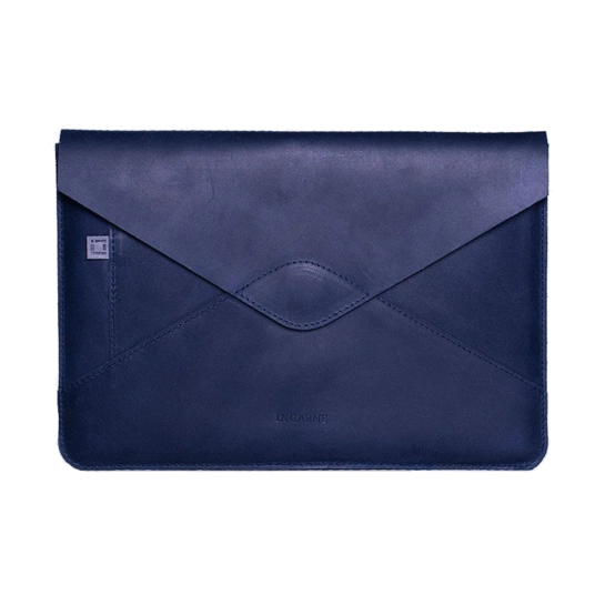 Кожаный чехол INCARNE Message для iPad 9 Синий