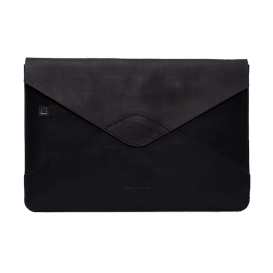 Кожаный чехол INCARNE Message для iPad 9 Чёрный