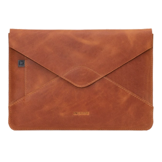 Кожаный чехол INCARNE Message для iPad Air 5 Коньяк