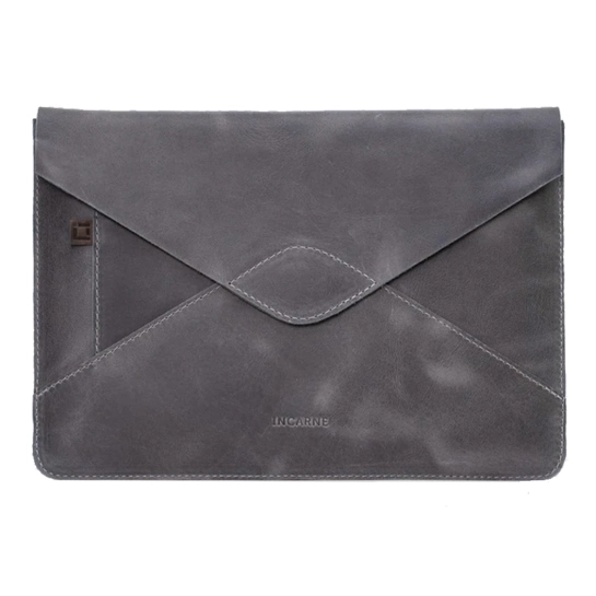 Кожаный чехол INCARNE Message для iPad Pro 11" 2021 Серый