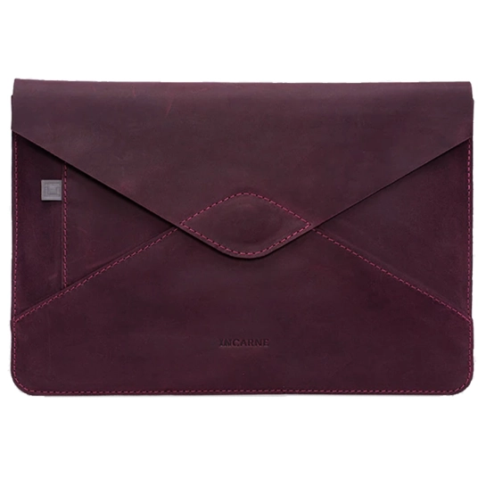 Шкіряний чохол INCARNE Message для iPad Pro 12.9" 2021 Бордо