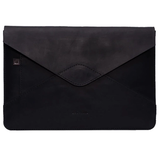 Кожаный чехол INCARNE Message для iPad Pro 12.9" 2021 Чёрный