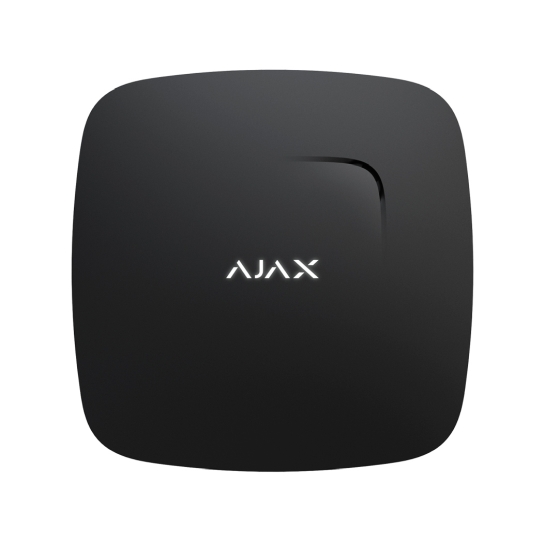 Бездротовий димо-тепловий датчик Ajax FireProtect Black - ціна, характеристики, відгуки, розстрочка, фото 1