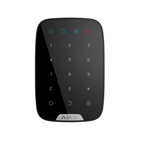 Бездротова сенсорна клавіатура Ajax KeyPad Black - ціна, характеристики, відгуки, розстрочка, фото 1