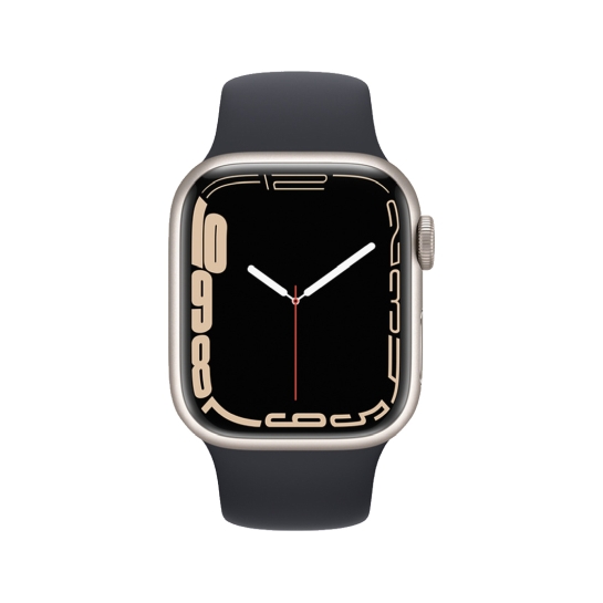 Смарт-годинник Apple Watch Series 7 + LTE 41mm Starlight Aluminum Case with Midnight Sport Band - ціна, характеристики, відгуки, розстрочка, фото 2
