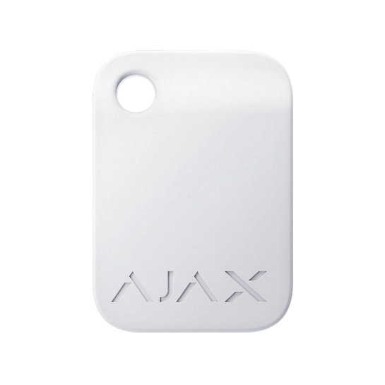 Бесконтактный брелок управления Ajax Tag White (10 шт.)