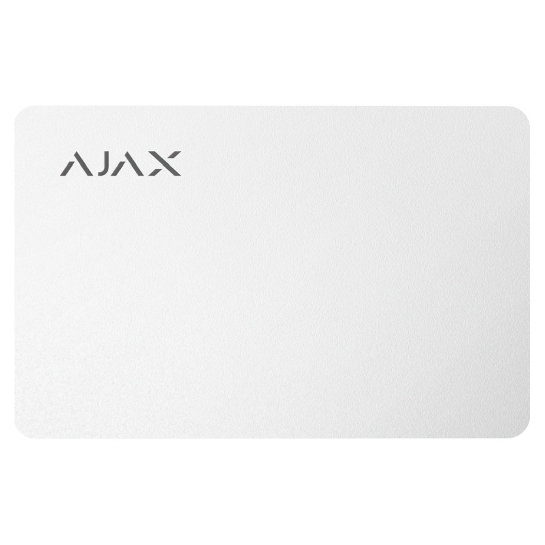 Безконтактна карта управління Ajax Pass White (3 шт.) - ціна, характеристики, відгуки, розстрочка, фото 1