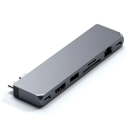 USB-хаб Satechi Aluminum USB-C Pro Hub Max Adapter Space Gray