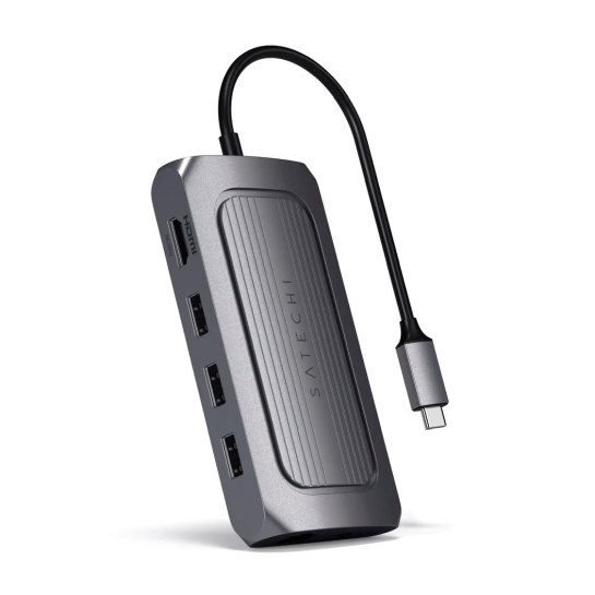 USB-хаб Satechi USB4 Multiport Adapter with 8K HDMI Space Gray - цена, характеристики, отзывы, рассрочка, фото 1