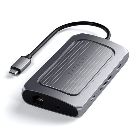 USB-хаб Satechi USB4 Multiport Adapter with 8K HDMI Space Gray - цена, характеристики, отзывы, рассрочка, фото 2