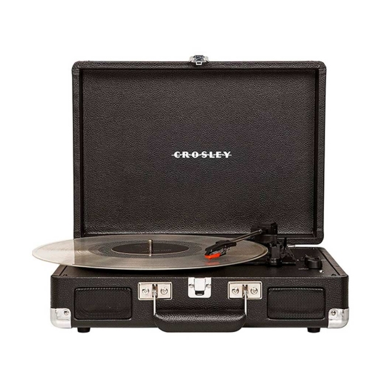 Вініловий програвач Crosley Cruiser Deluxe Bluetooth Suitcase Turntable Black Ex - ціна, характеристики, відгуки, розстрочка, фото 1
