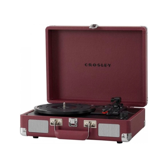 Вініловий програвач Crosley Cruiser Deluxe Bluetooth Suitcase Turntable Burgundy - ціна, характеристики, відгуки, розстрочка, фото 2
